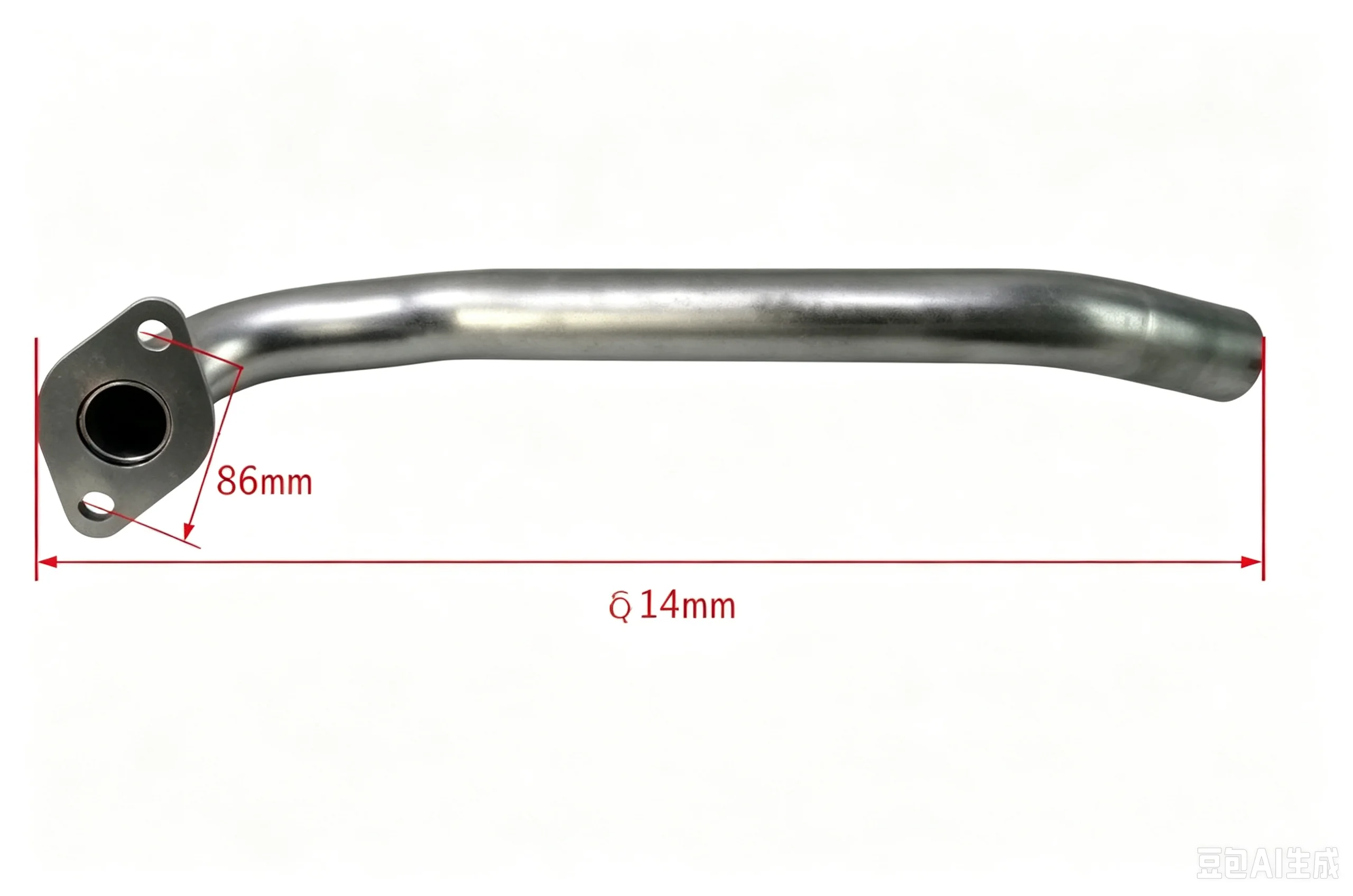 AF932-30201 Exhaust Front Pipe For HELI K30 K35 Forklift Quanchai 490 Diesel Engine Muffler Inlet Pipe Spare Parts