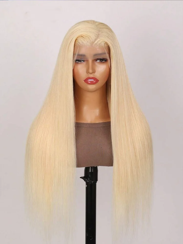 شقراء مستقيم 100% شعر بشري لعذراء 13x4 الدانتيل شعر مستعار أمامي قبل قطعها شعري عذراء الشعر شعر مستعار طبيعي للنساء