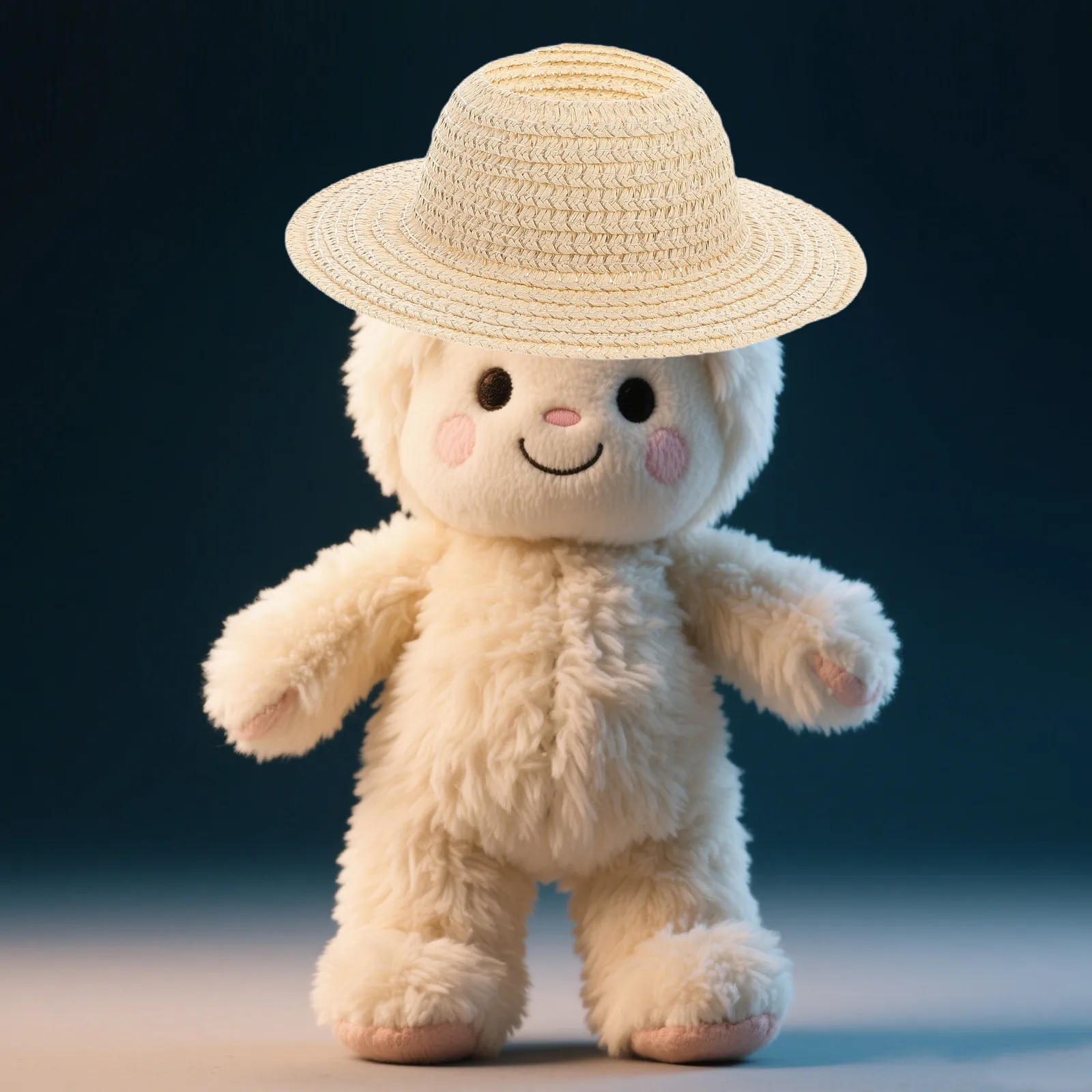 Mini Woven Straw Hat 17Cm Wide Brim Hollow Design Lightweight Breathable Sun Hat for Women Beach Vacation DIY Craft Dollhouse