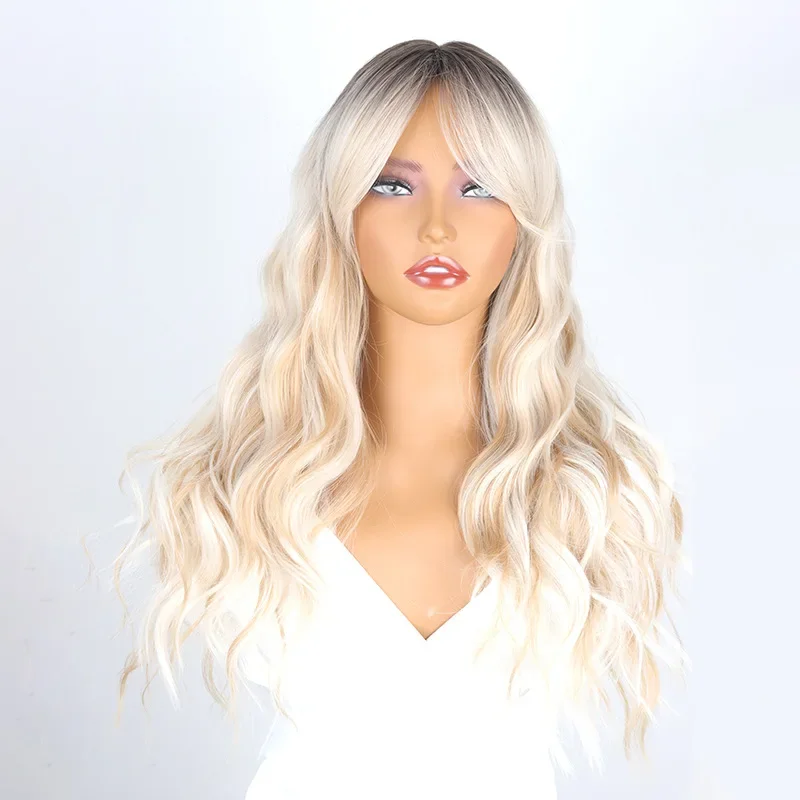 

Synthetic Wigs For Women Blonde Long Wavy Curls Cosplay Party Everyday Fashion Styling Heat Resistant Wigs