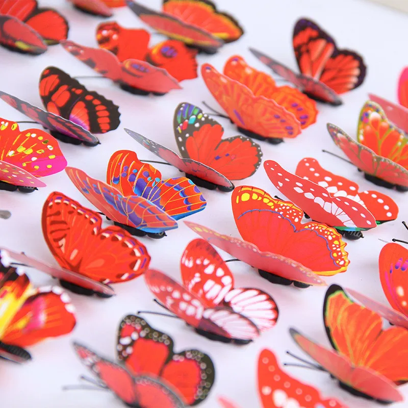 Magnetic Butterfly Refrigerator Sticker Creative Home Decoration Kitchen Mural DIY Wall Stickers Multi-Color Wall Stickers - Detail 1