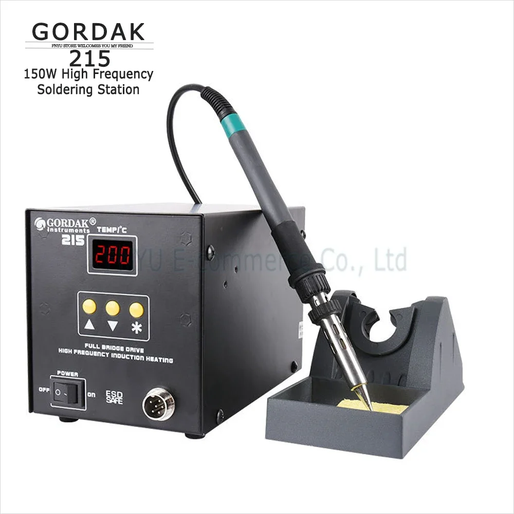 

GORDAK 215 High Frequency Soldering Station 150W Welding Rework Station Electric Iron for Cell-Phone PCB IC Repair Solder Tools