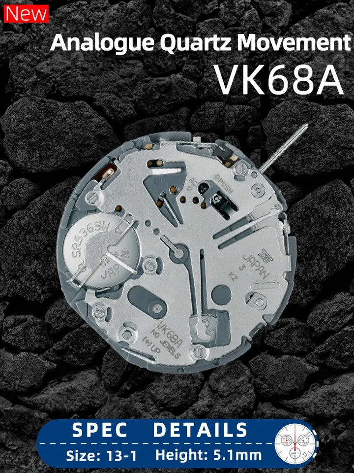 Novo movimento japonês da série Hattori / SII VK, movimento VK68A