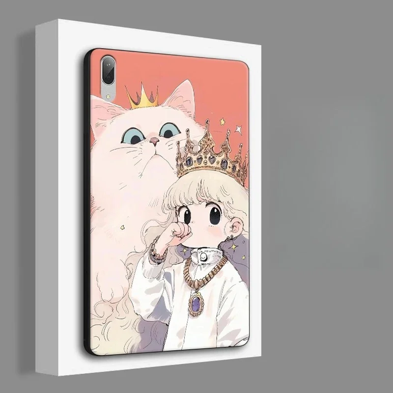 

Cartoon Cat Case for Lenovo P11 Pro 11in Tablet Cases for Lenovo Xiaoxin Pad Plus 11.5in 2025 Pro Protective Cover Girls Gift