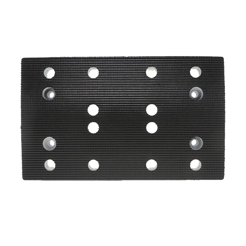 80*130mm Electric Polishing Disc Backing Pad 12Holes Square Hook and Loop Tray Replace RTS 400 REQ for Abrasive Tool