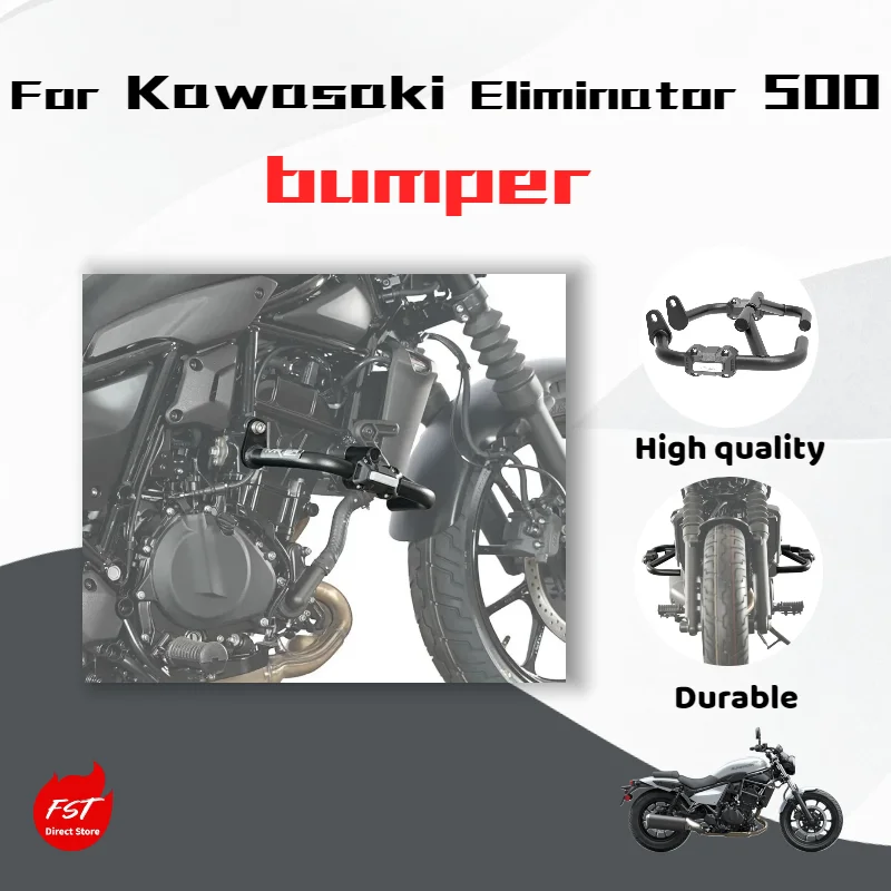 

Защитные дуги и противоударные бамперы для мотоцикла Kawasaki Eliminator 500, модифицированные запчасти для мотоциклов.