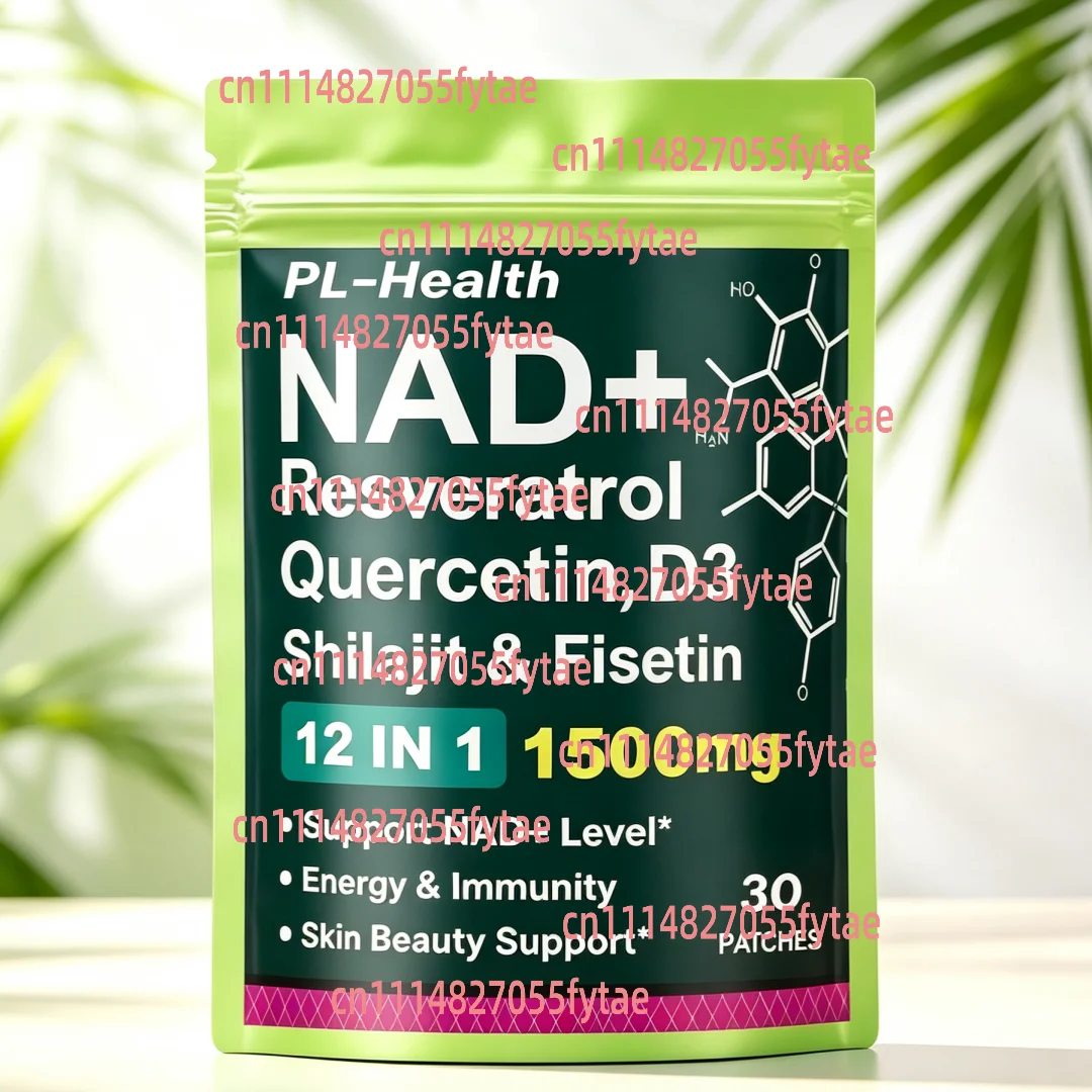 Wellness Quercetin - 30 трансдермальных пластырей NAD+ с транс-ресвератролом