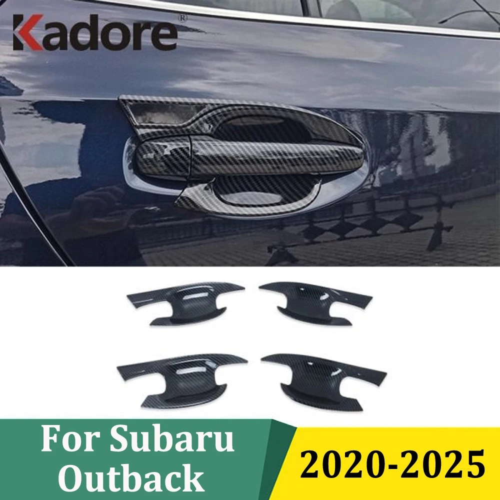 

Для Subaru Outback 2020 2021 2022 2023 2024 2025 хромированная боковая ручка двери, крышка чаши, отделка, внешняя наклейка для автомобиля, аксессуары