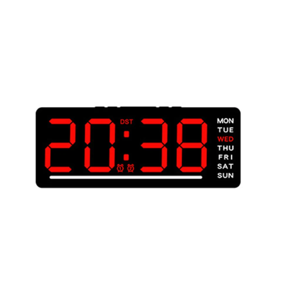 Multi-Function Clock LED Display Clock 12 24 Hour Format Temperature Display for C F Energy Efficient Digital Alarm Clock