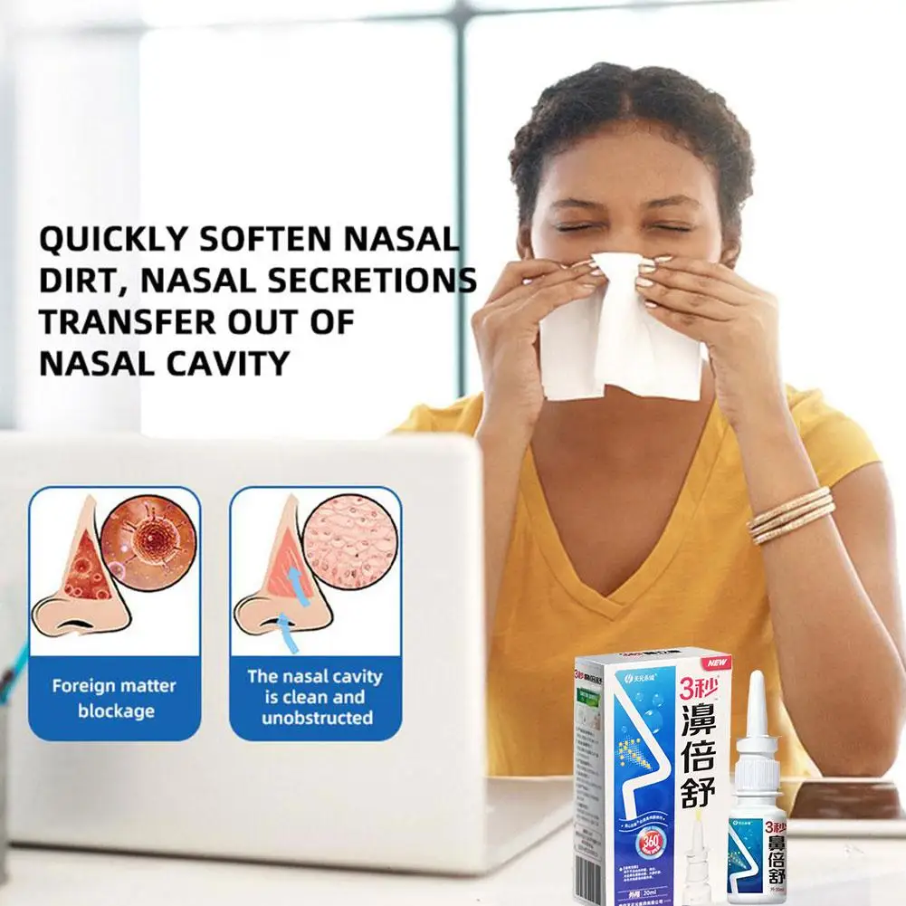 20ml Nasal Spray Chinese Herbal Nasal Chronic Allergic Congestion Liquid Nose Itchy Wholesale Sinusitis Dropshipping Y5l9