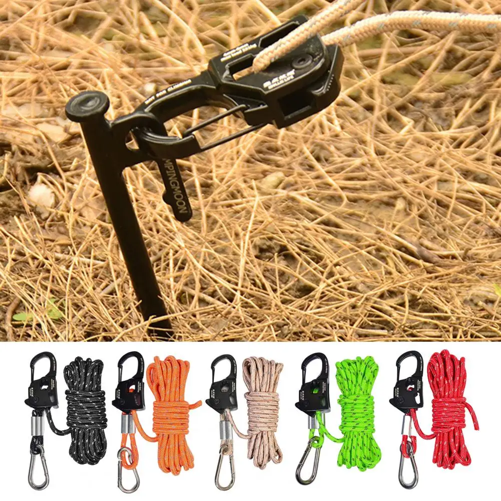 Camping Supplies Compact Size Portable Tent Rope Tensioner Universal Outdoor Equipment Tool for Easy Lanyard Adjustment