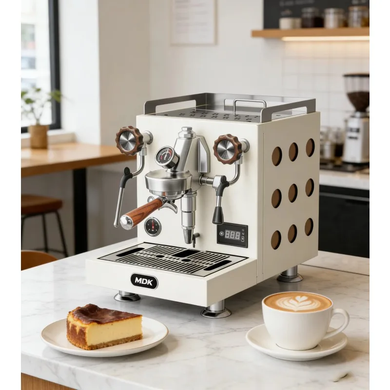 

Commercial Electric E61 Group Head Espresso Coffee Machine Dual Heating System 12 Bars Pressure Temperature Control Smart Touch