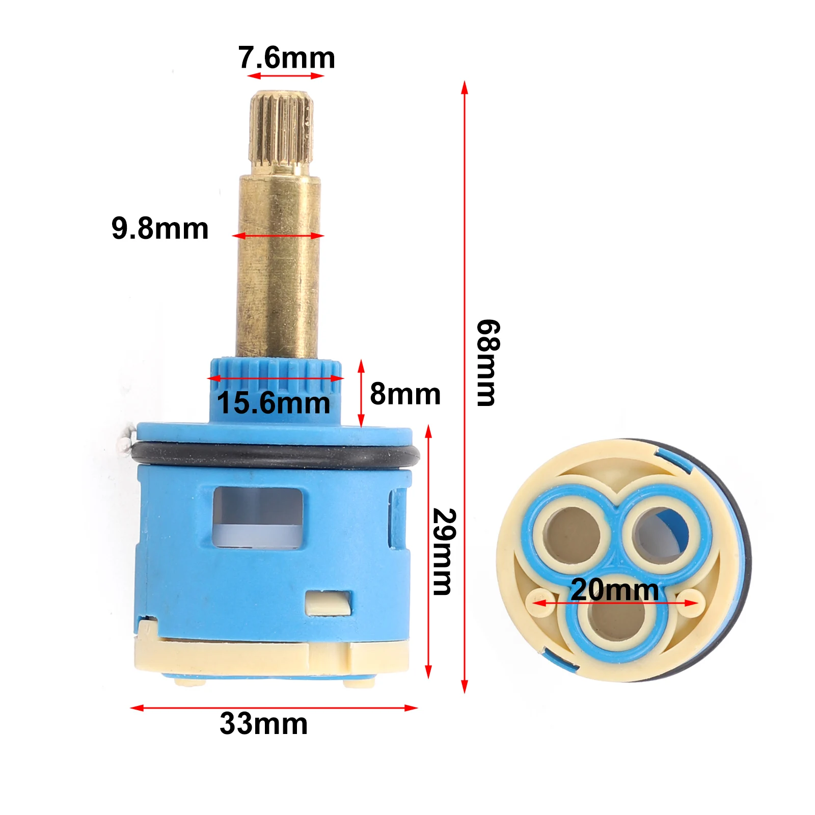 Brand New Diverter Shower Accessories Spool Third Gear 3 Way ABS+brass Single O Ring Tap Diverter Ceramic Central