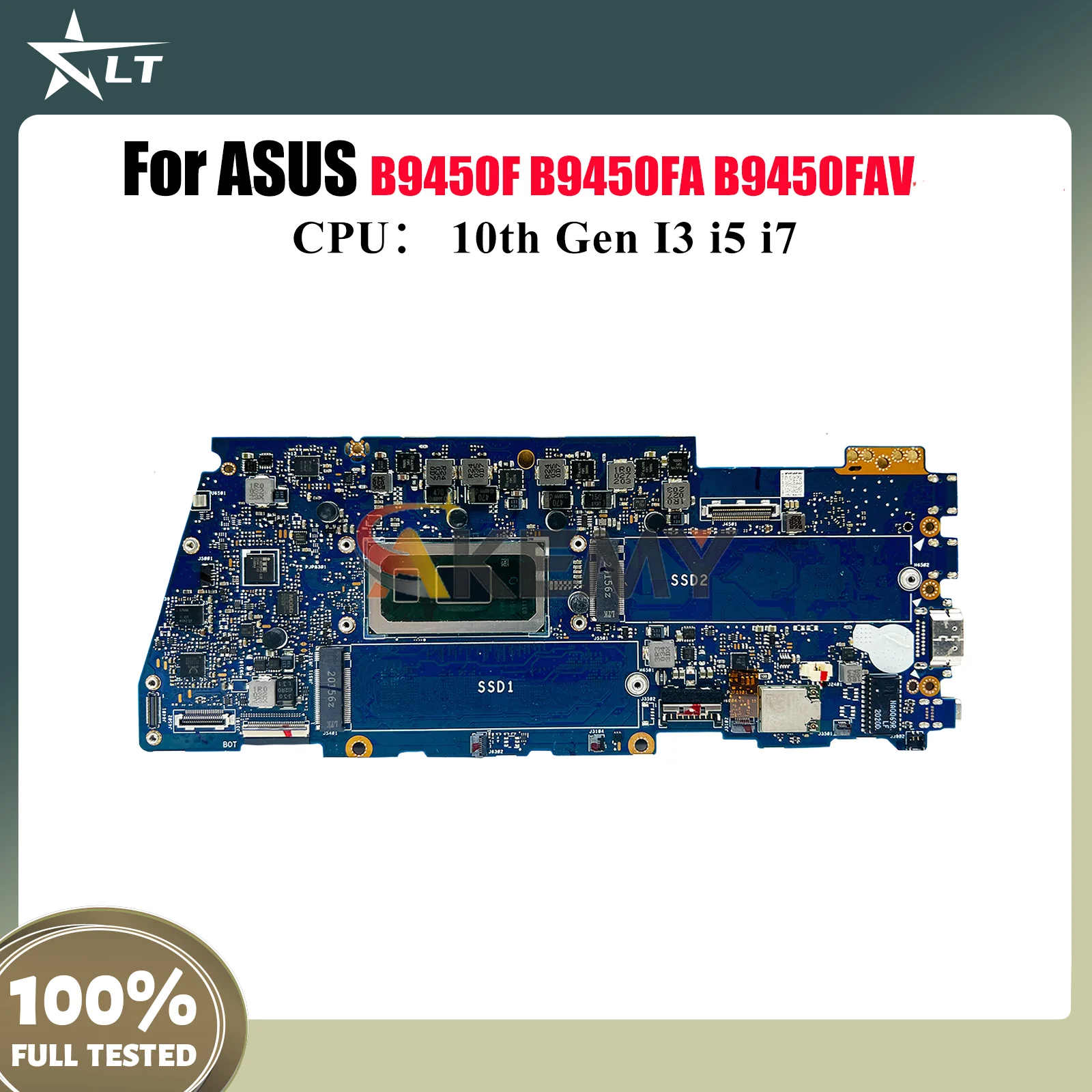 

B9450FA Laptop Motherboard For ASUS ExpertBook B9450FA B9450F B9450FAV Notebook Mainboard With 10th Gen I3 i5 i7 100% tests OK