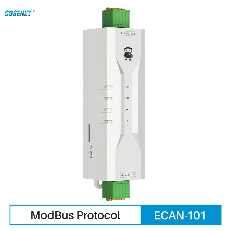 CAN To Serial Protocol RS485 CANBUS Converter CDSENT ECAN-101 Modbus All-terminal Interface Frame Formats AT Command Baud Rate