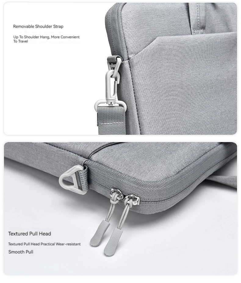 Laptop-Schutzhülle für Macbook Air Pro 16 Zoll, Tasche für 13,3 14 15,6 Zoll HP Huawei Lenovo Dell Notebooks, Schultertasche, Aktentasche – Detail 14