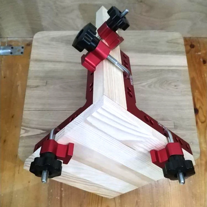 Accesorios auxiliares en forma de L de 90 grados, cuadrados de sujeción de precisión, tablero de empalme, Panel de posicionamiento, clip fijo, herramientas de carpintería