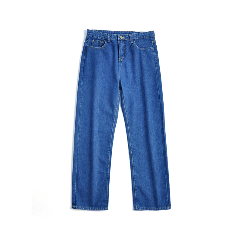 

Light Blue Straight Leg Jeans Men's Nine Points Large Size Trendy Brand Summer Thin Loose Wide Leg Long Pants Casual Sle