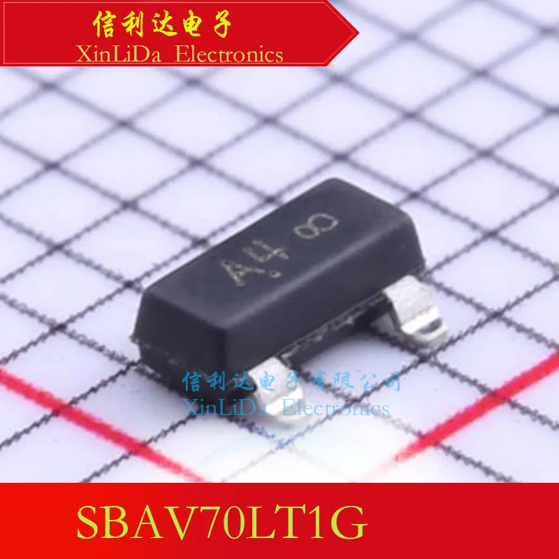 SBAV70LT1G SBAV70LT  Marking Code:A4 100V 200mA 1.25V@150mA SOT23 General Diode New and Original