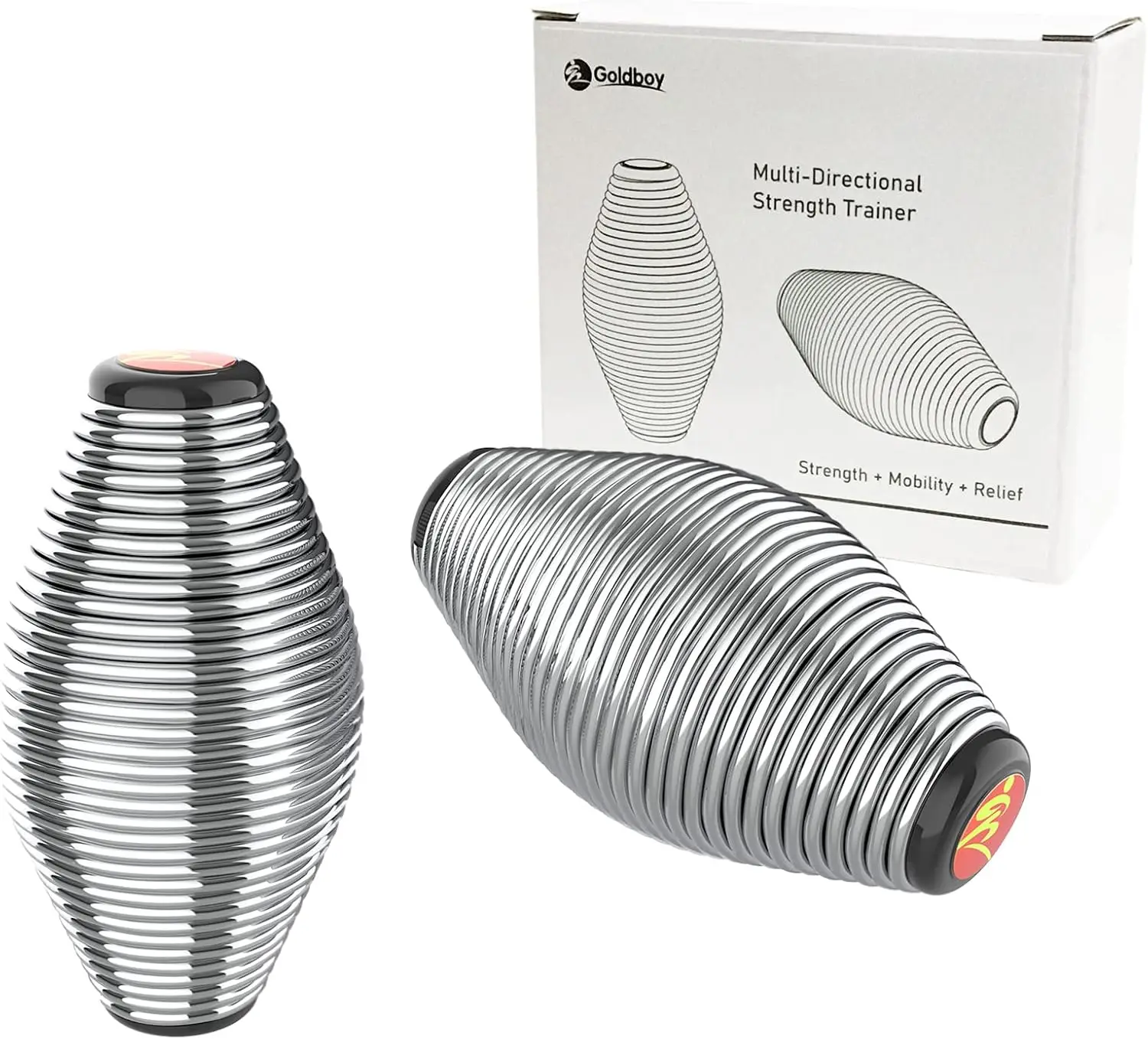 

2 Pack Hand Grip Strengthener, Stress Relief Therapy Ball for Anxiety and Finger Exercise