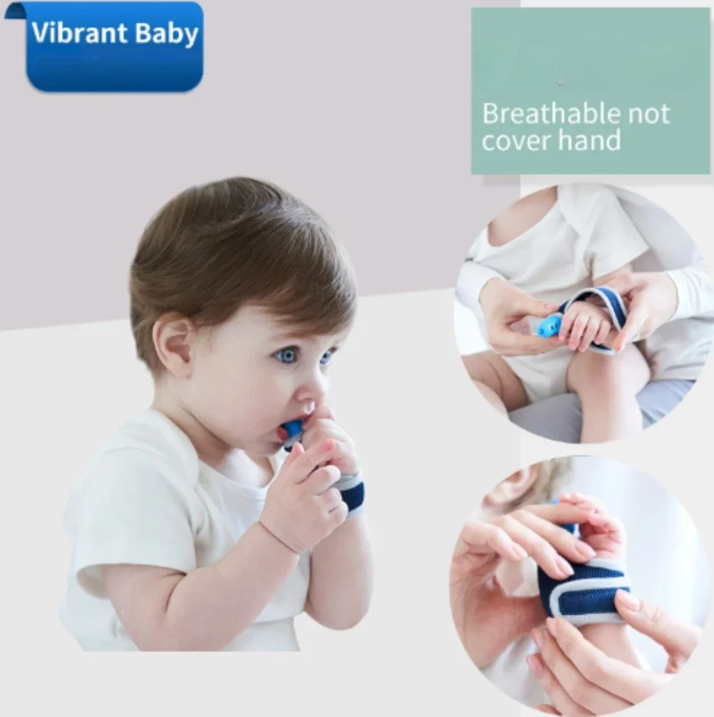 Baby Stop Sucking Glove Silicone Child Thumb Protector Breathable Toddlers Mittens Pacifier Finger Guard Newborn Dental Care New