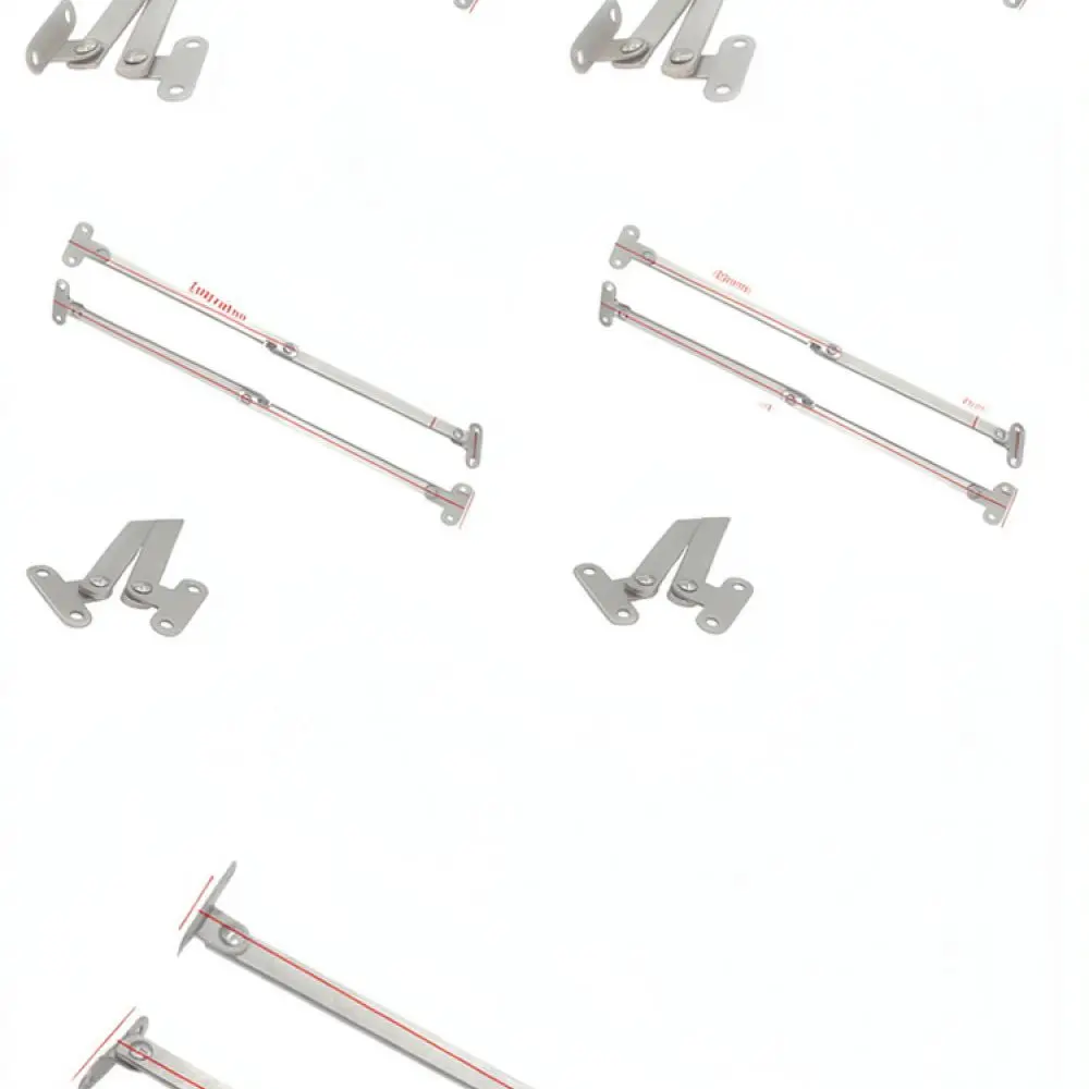 Sturdy Stainless Steel Folding Hinge Cabinet Door Support Rod For Upward Opening Cupboard Furniture Hardware Parts