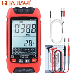 Smart Professional Digital Multimeter with Battery High Precision Auto Range Multitester Ohm Hz AC DC Tester Meter Large Screen