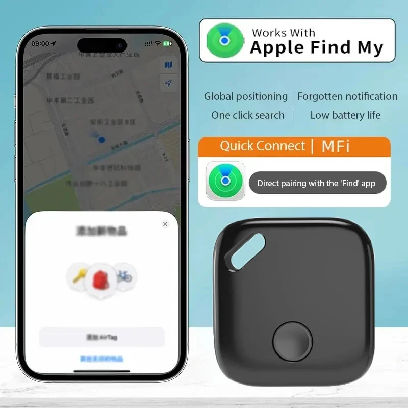 Genuine For Apple Find My Mini Smart Tracker GPS Reverse Track Lost Mobile Phone Pet Children IOS System Smart Air Tag Smart Tag