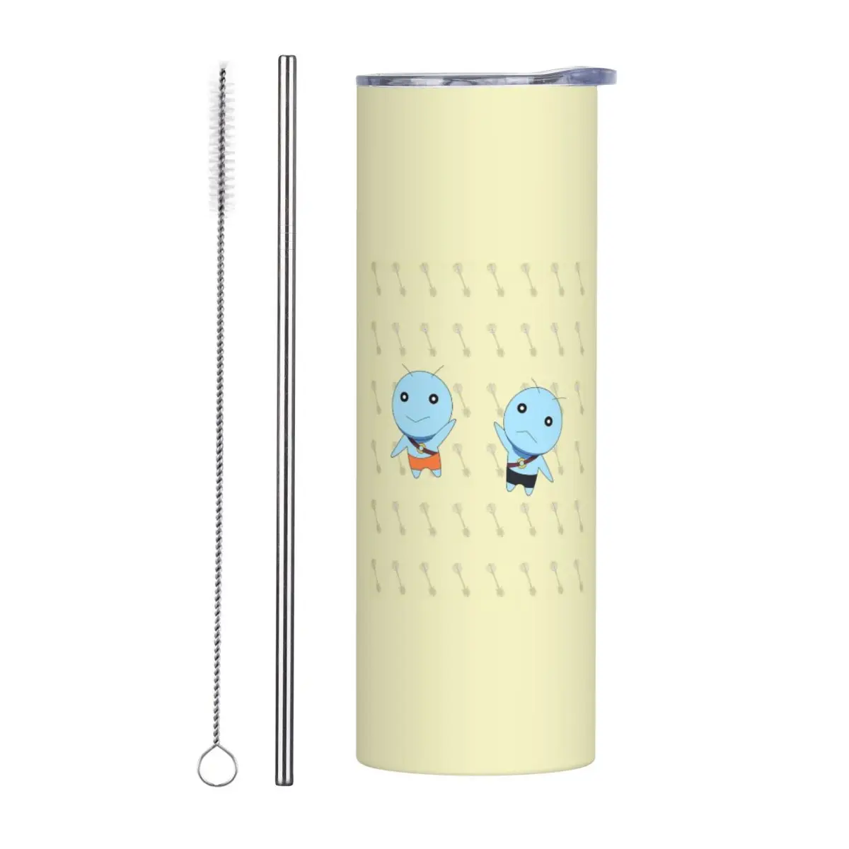 كوب Gemini V Fairy Tail من الفولاذ المقاوم للصدأ معزول بالفراغ مع شفاطات زجاجة باردة حرارية مع غطاء 20 أونصة #2