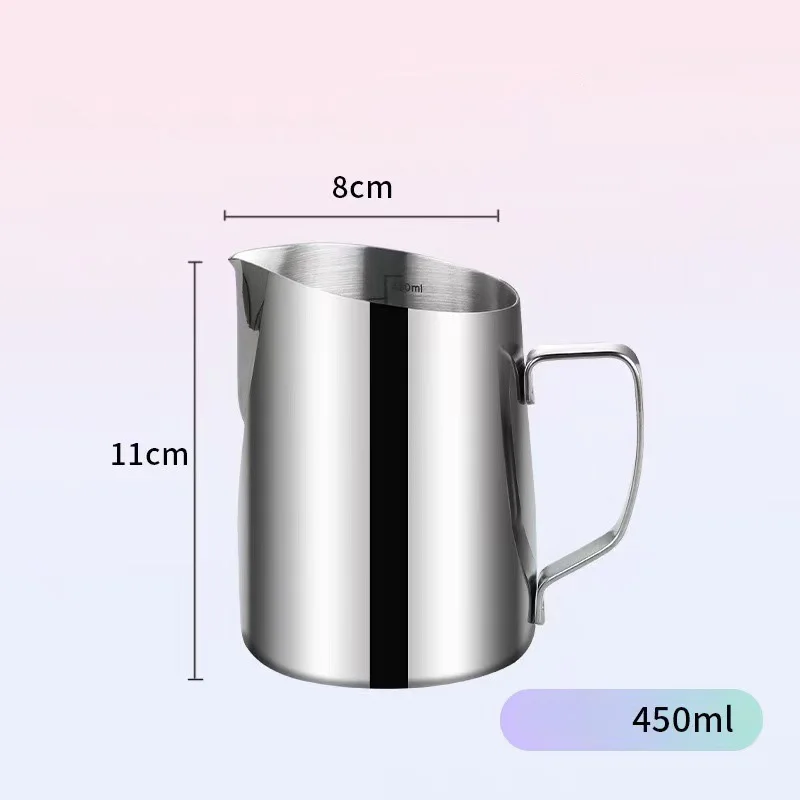 450ml Fancy Pointed Mouth Beveled Stainless Steel Coffee Latte Art Milk Frothing Pitcher Barista Accessories view 5