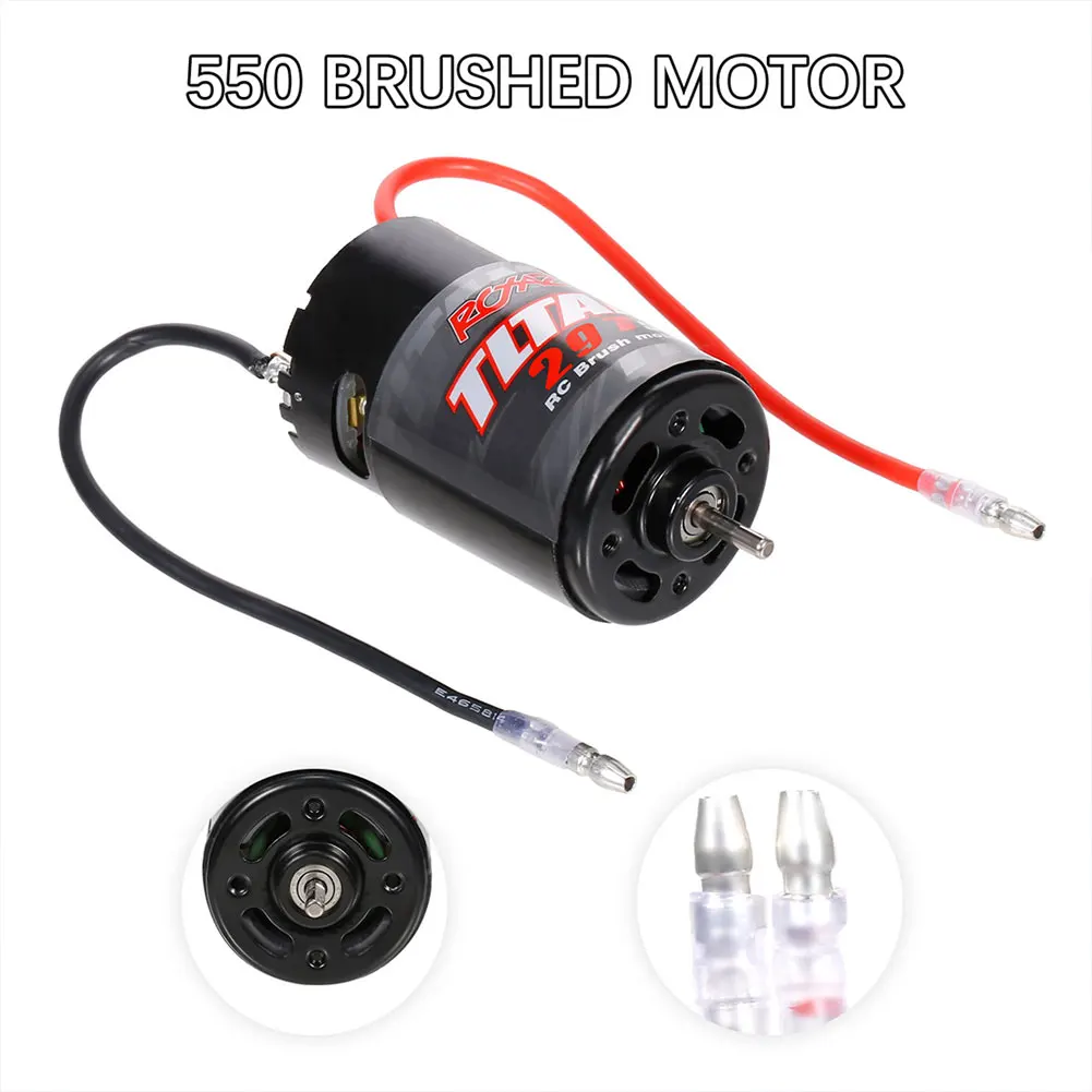 12T/21T/29T/35T 550 Brushed Motor for 1/10 RC HSP HPI Wltoys Kyosho TRAXXAS TRX4