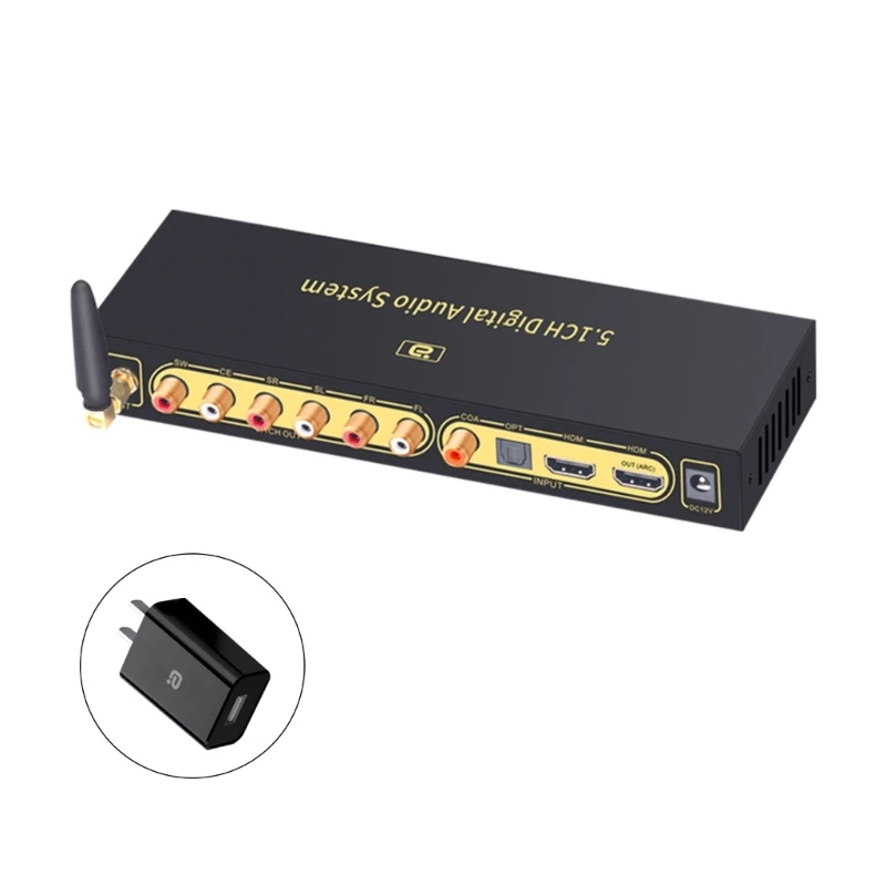 HD820 5.1CH Audio Decoder Suppot-DTSHD AC3-HDMI-compatible (ARC-) Optical Coxial Analog-Audio Output of RCA- DTSHD SPDIF