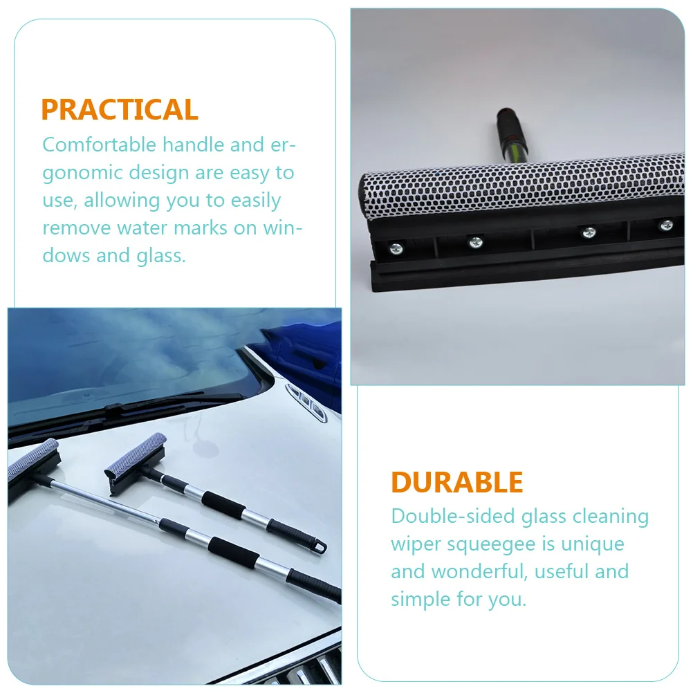 Squeegee Window Cleaner Cleaning Windshield Handle Car Shower Tool Scrubber Washer Washing Telescopic Brush Tools Wiper