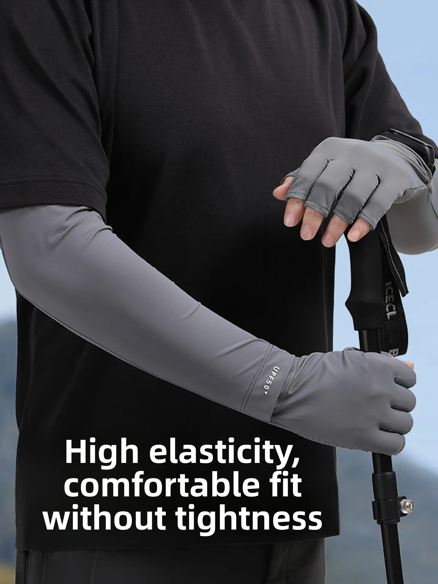 Sun Protection Ice Sleeve Gloves Loose Fishing Cycling  Vehicle Driving Men's Summer Heat Reduction Gloves