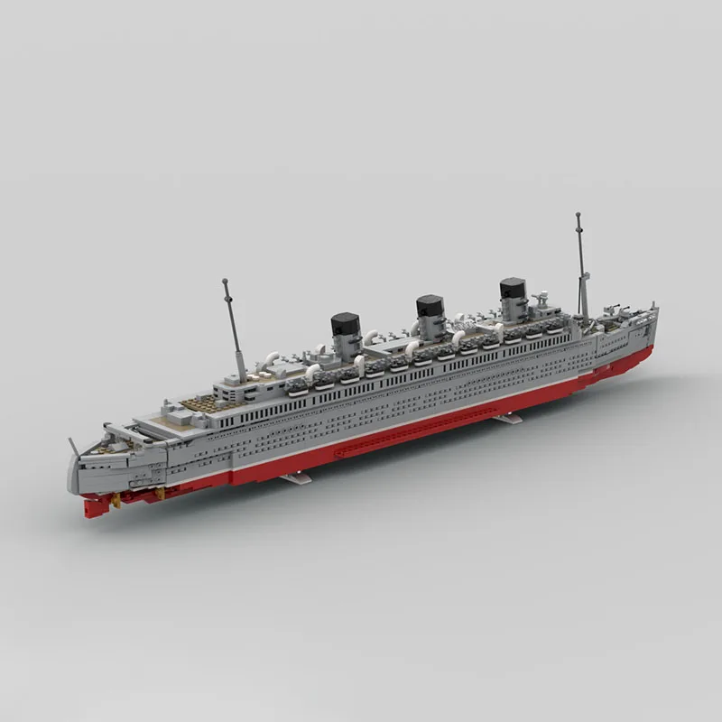 Nuovo prodotto squisito MOC Building Blocks Modello militare RMS Queen Mary Tecnologia Giocattolo modulare per bambini Set di assemblaggio fai-da-te