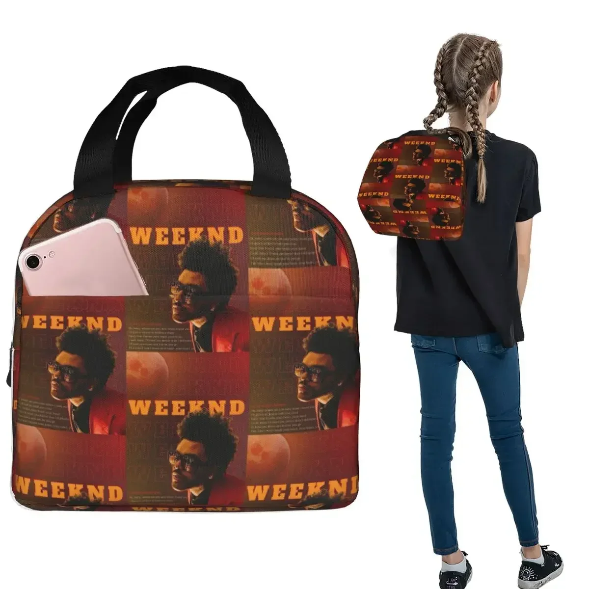 The Weeknd After Hours Till Dawn Tour Insulated Lunch Bag for Women Children Portable Food Boxes Thermal Lunch Box Tote