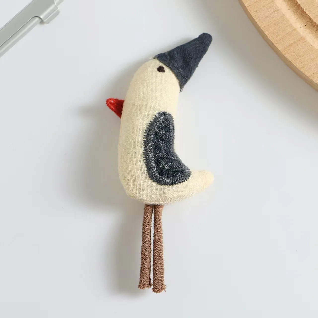 Cute Cartoon Animal Owl Fruit Brooch Set Handmade Plush Doll Pin for Bag Backpack DIY Craft Clothing Accessory Decoration view 6