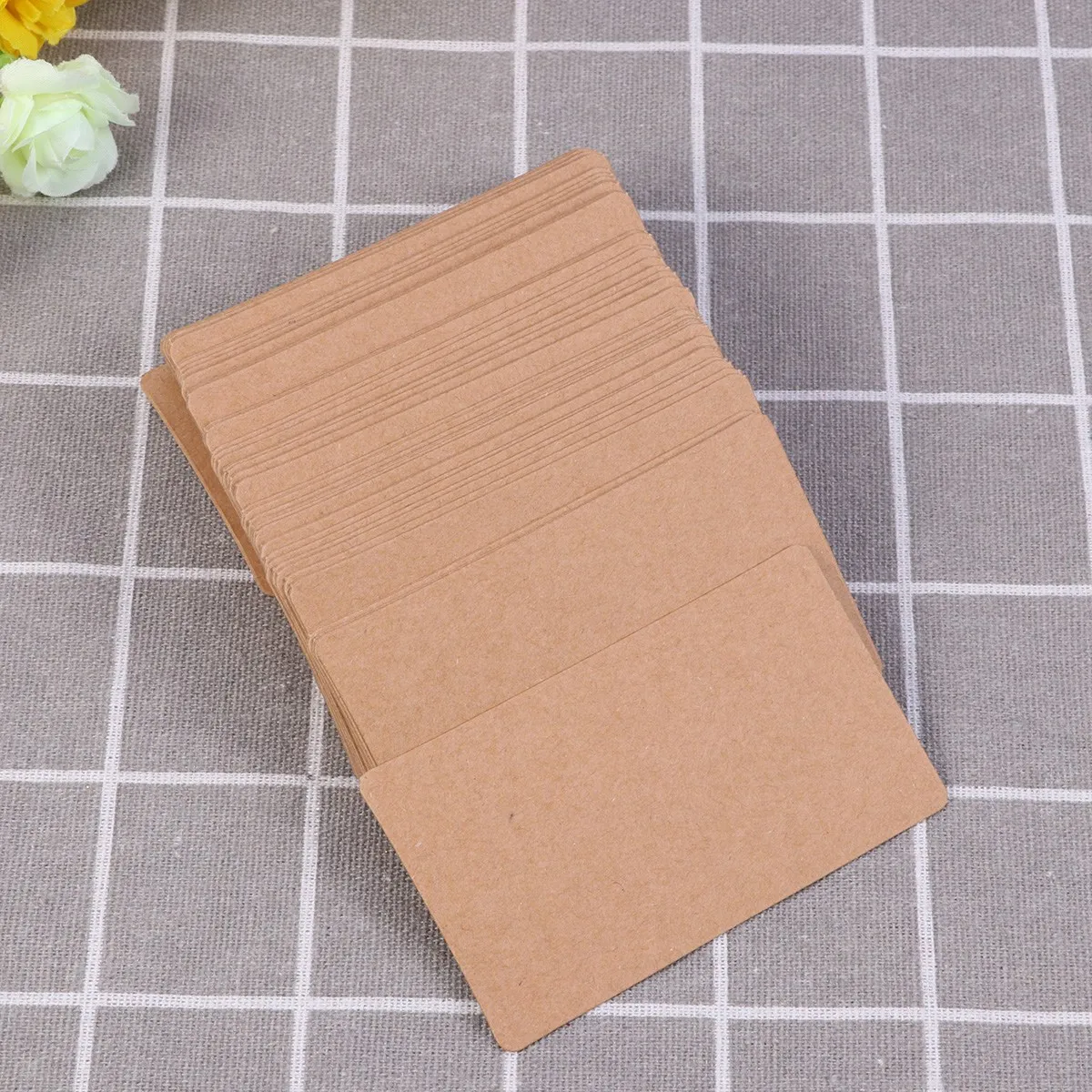 

Kraft Blank Double sided DIY Gift Greeting Card Tags Party Wedding Memo Pads Words Cards Greeting Note