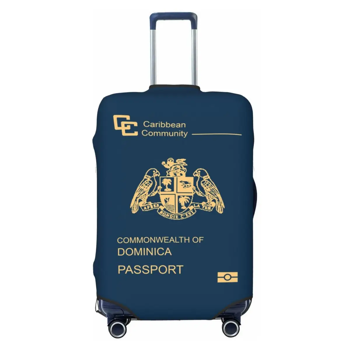 

Пользовательские чехлы для багажа на паспорт Dominica, модные дорожные чехлы для чемоданов 18-32 дюймов