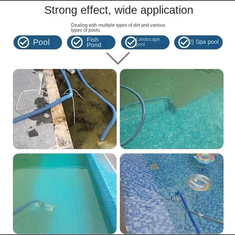 Pompe à eaux usées d'aspiration de piscine GS100, aspirateur sous-marin électrique écologique pour le nettoyage du fond de la piscine de poissons