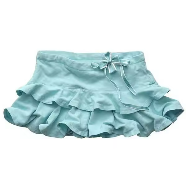Y2k retro and artistic forest-style hot girl short skirt, slimming ruffled skirt, sexy low-waisted pleated skirt for women emo - AliExpress 200000345