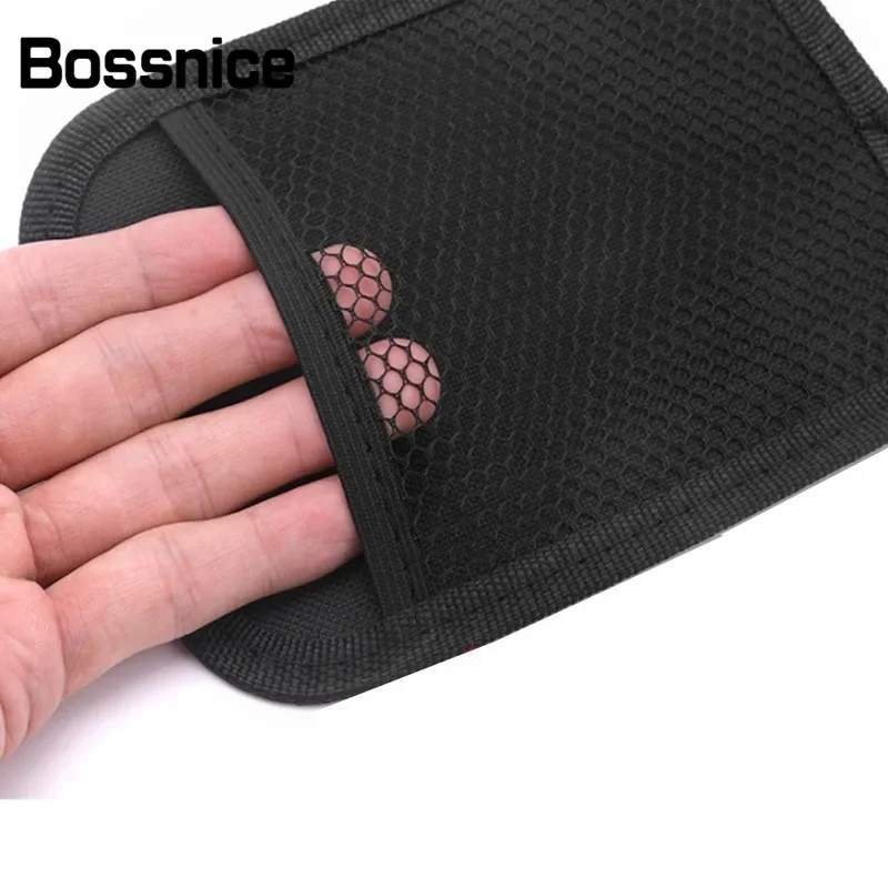 Bossnice 1Pcs Universal Car Storage Bag Net Pocket Car Seat Organizer Mesh Bag Truck SUV Auto Interior Accessories  Phone Holder