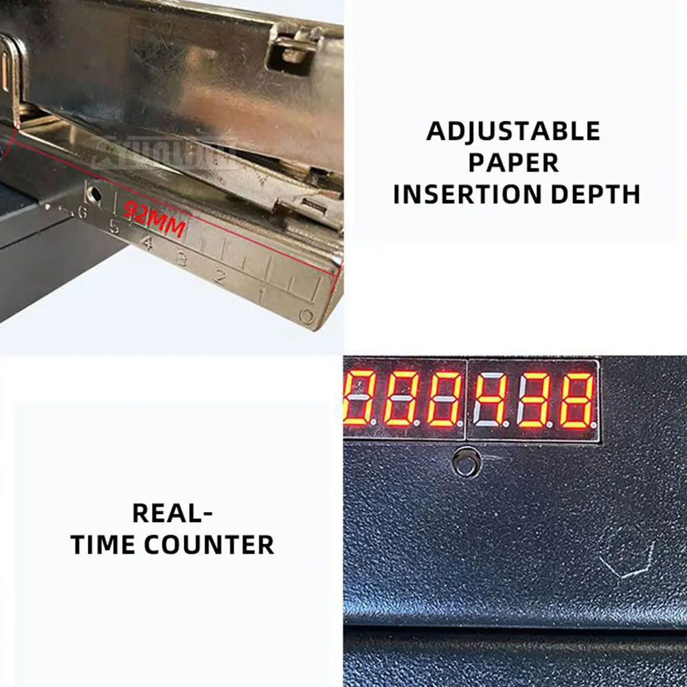 Commercial Double Head Stapler, Electric Automatic Binder, High Speed Card Packaging Stapling Machine