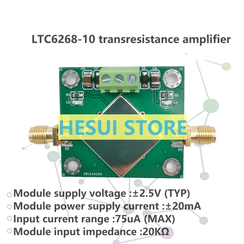 LTC6268-10 Transresistance APD\PIN High speed photoprobe/TIA amplifier module 4GHz IV conversion