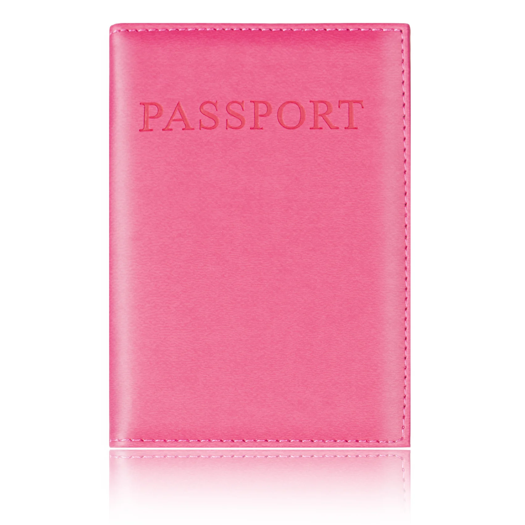 Minimalist Travel Passport Holder, PU Leather Passport Cover For Women & Men, Slim Travel Wallet Accessory