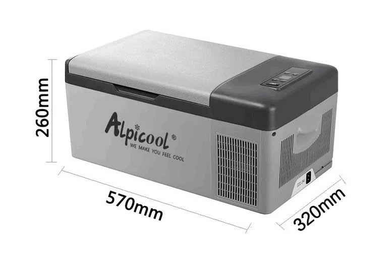 Alpicool 15L car home refrigerator mini fridge AC100-240V DC12/24V Portable Cold storage outdoor compressor with inner battery