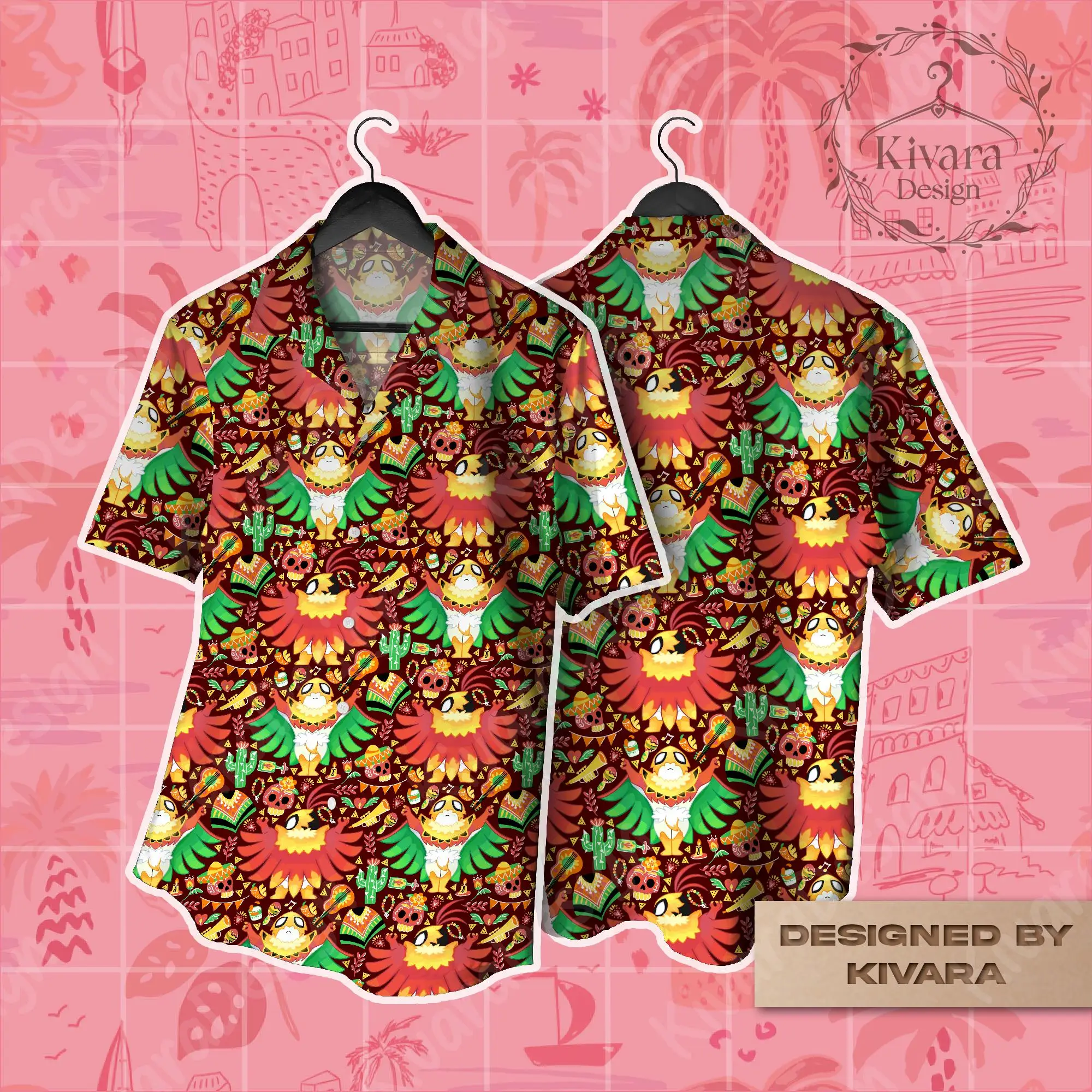 Hawlucha Hawaiian Shirt Pokémon Anime Grafik-T-Shirt Sommer Sport Herren T-Shirt Kinderbekleidung T-Shirt Y2k Frau ﻿ – Detail 2