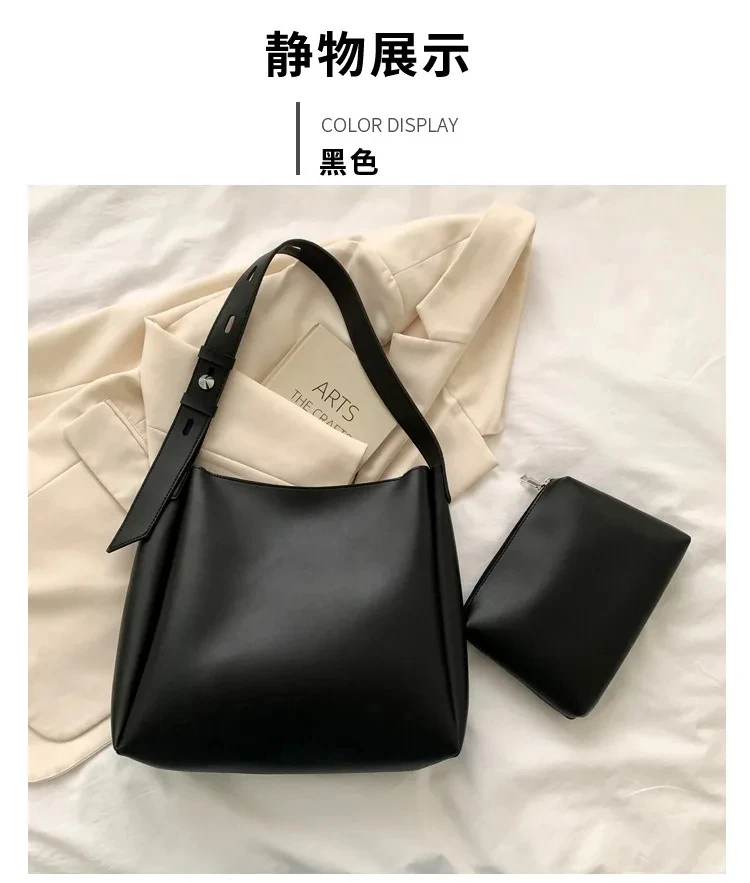 

2025 New Spring Bag Large Capacity Tote Bag Fashion Versatile Retro Women's Bag Shoulder Bag
