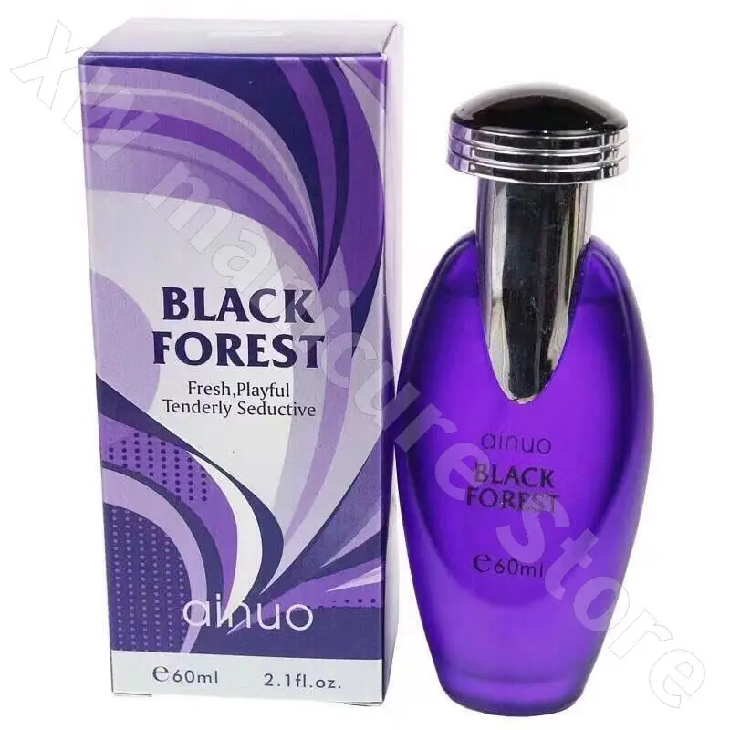 Parfum Wanita Black Forest, parfum Rose vanila Charm Eau De Toilette tahan lama aroma segar dan alami penghilang bau 60ML