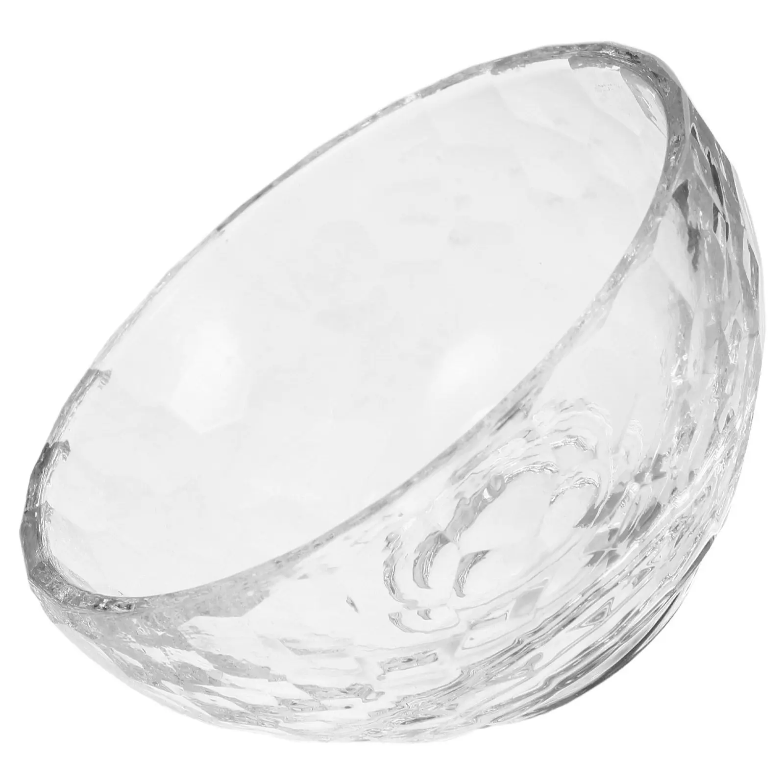 Crystal Bowl Clear Glass Meditation Holy Water Cup Votive Offering Container for Yoga Altar Smudging Incense Burner Buddhist